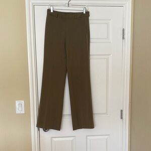 Olive Green Wide Leg Dress Pants. Size 6